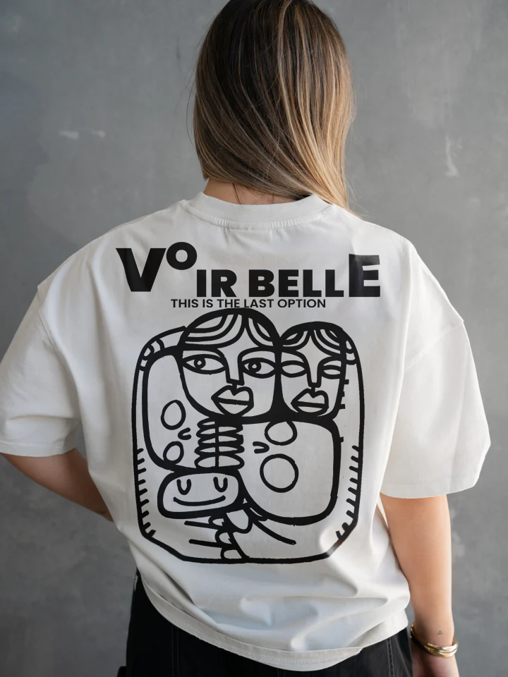 Faces of Voirbelle - Oversized Graphic T-Shirt