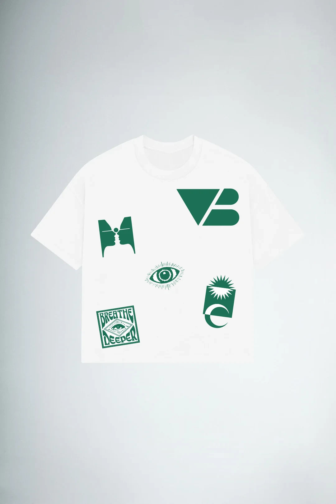 Symbolic Echo - Oversized Graphic T-Shirt