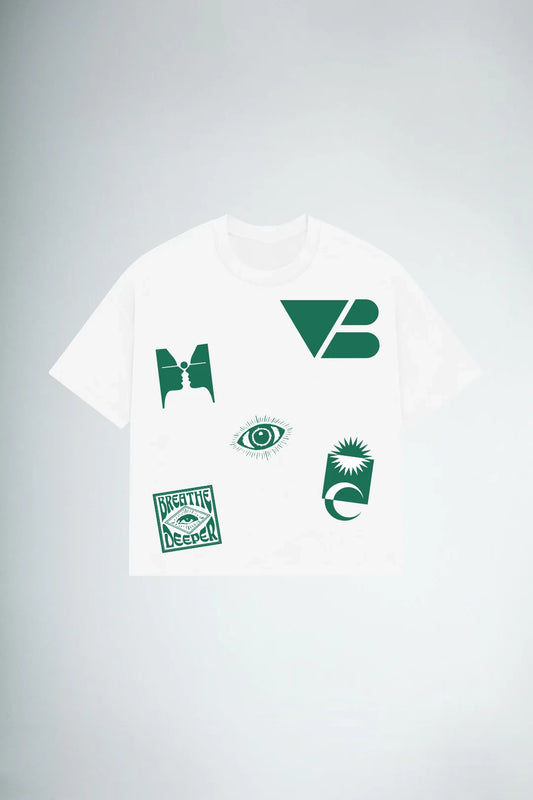 Symbolic Echo - Oversized Graphic T-Shirt